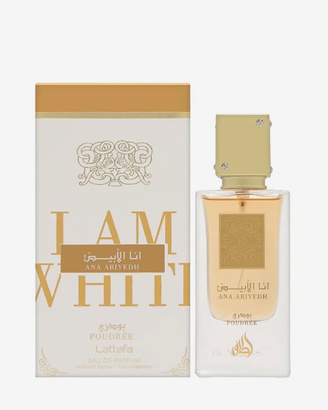 Lattafa Ana Abiyedh Poudree for Women Eau de Parfum Spray, 2.04 Ounce / 60 Ml