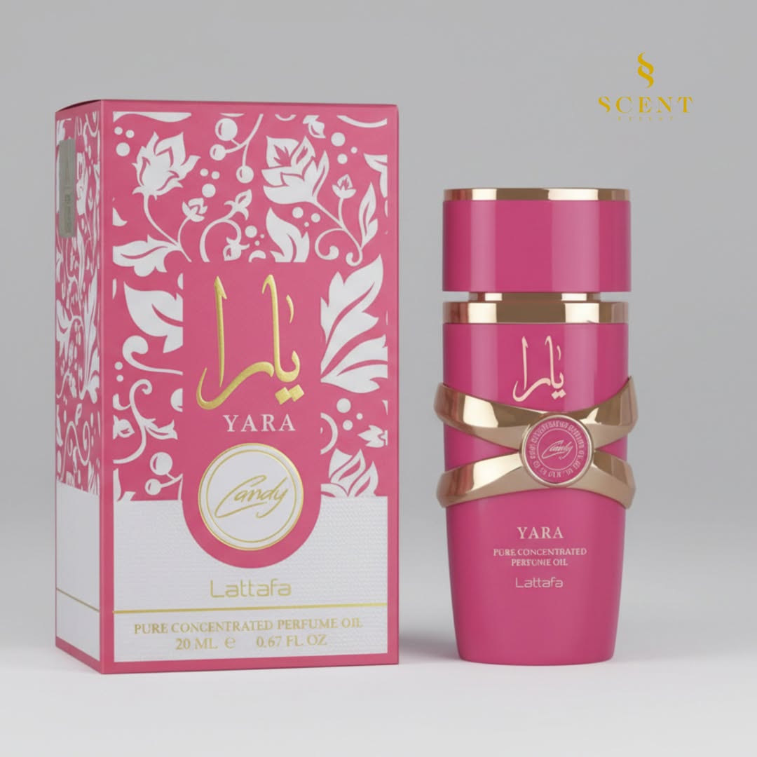 Lattafa Yara Candy – Pure Concentrated Perfume Oil for Women, 0.67 Ounce / 20 ml