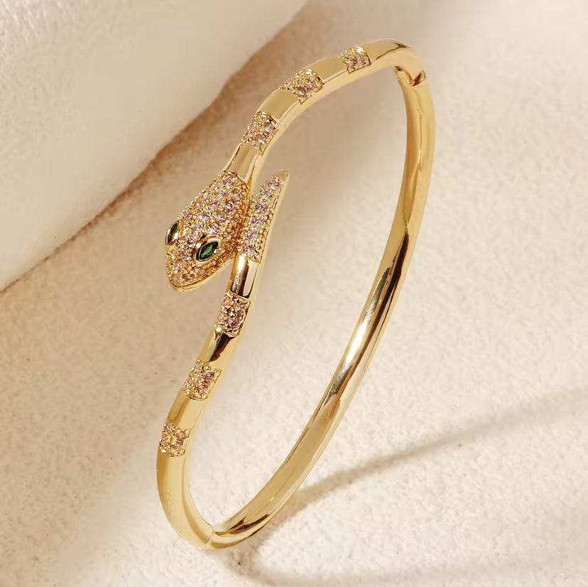 Golden Snake Bracelet