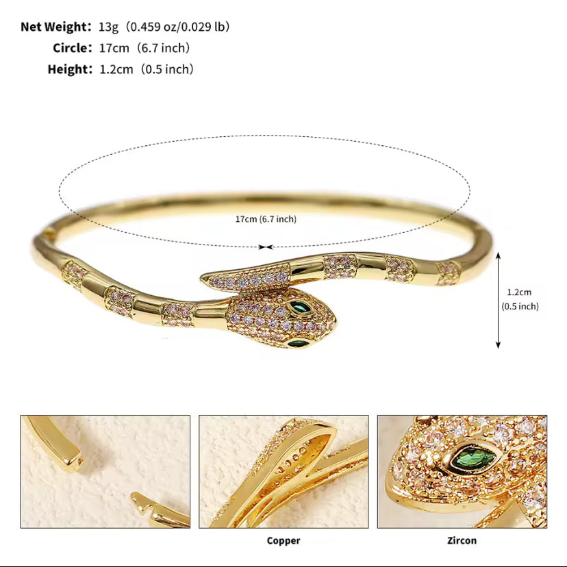 Golden Snake Bracelet
