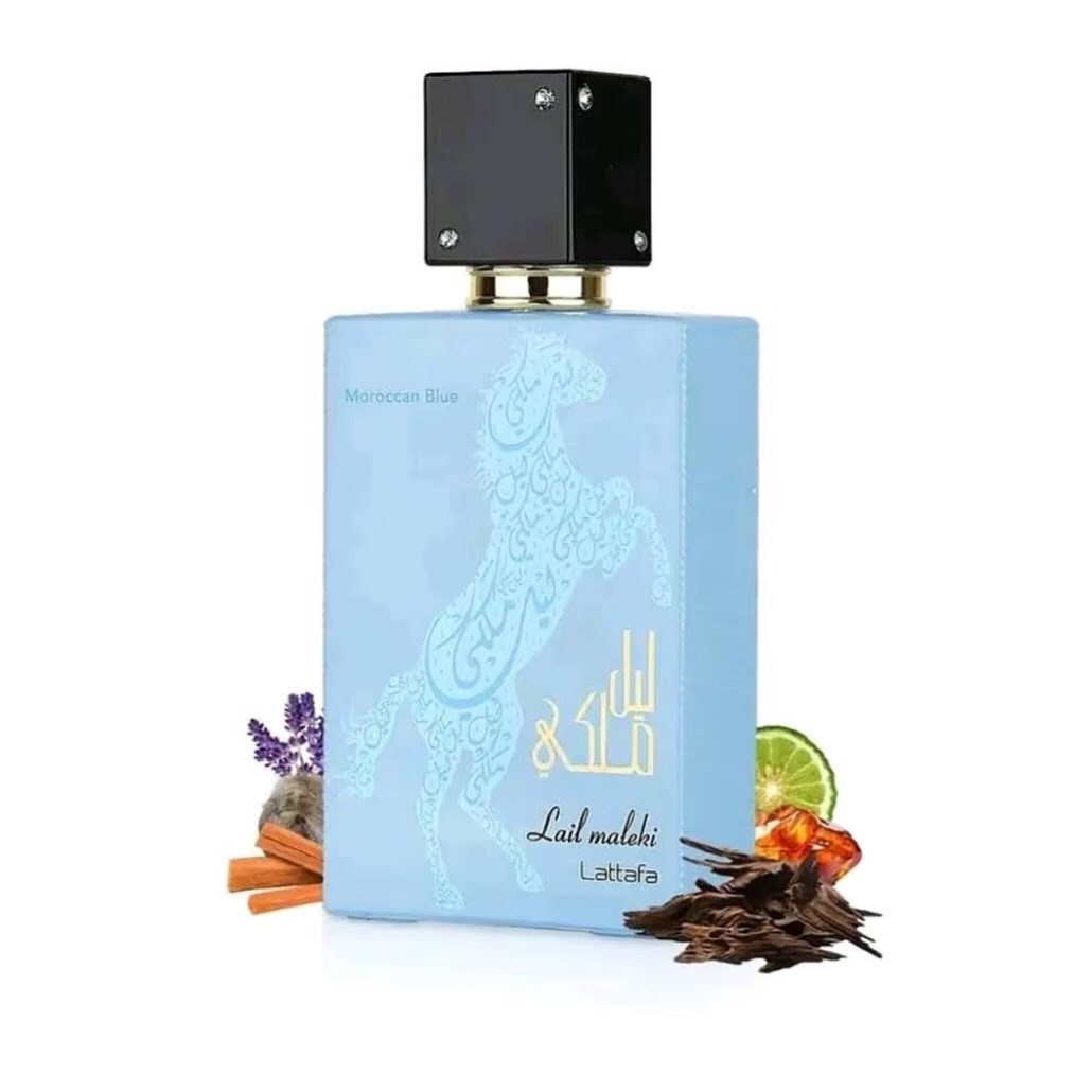 Lattafa Lail Maleki Moroccan Blue – for Unisex, 3.4 Ounce / 100 ml