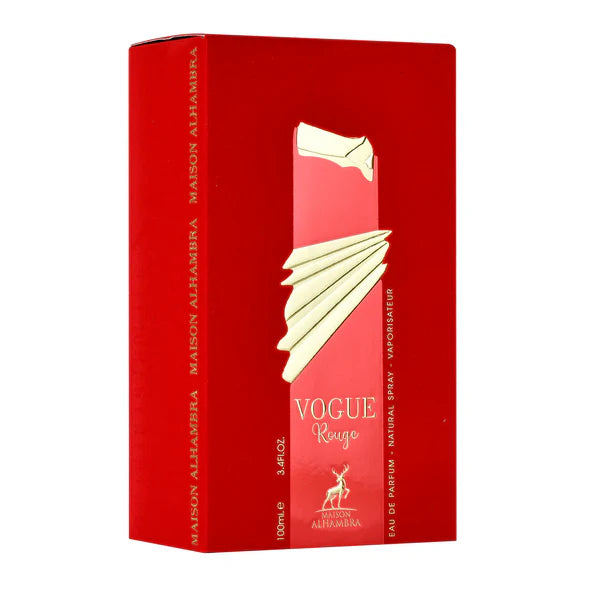 Maison Alhambra Vogue Rouge for Women Eau de Parfum Spray, 3.4 Ounce / 100 ml